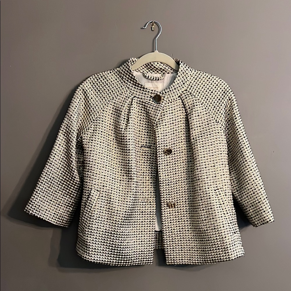 Kate Spade Devon Black, Gold and White Jacket